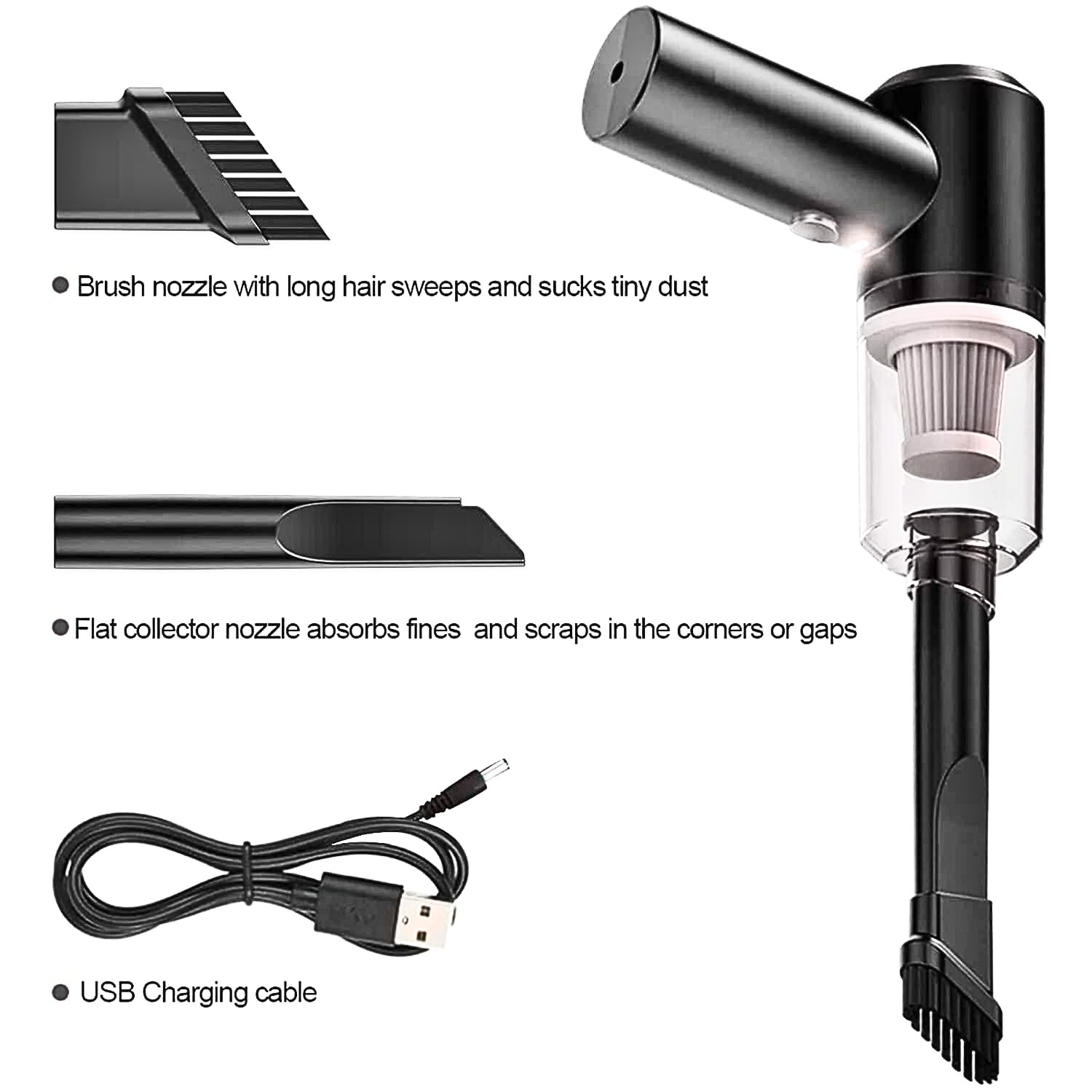 Wireless Mini Dust Vacuum Cleaner - MEUTWO