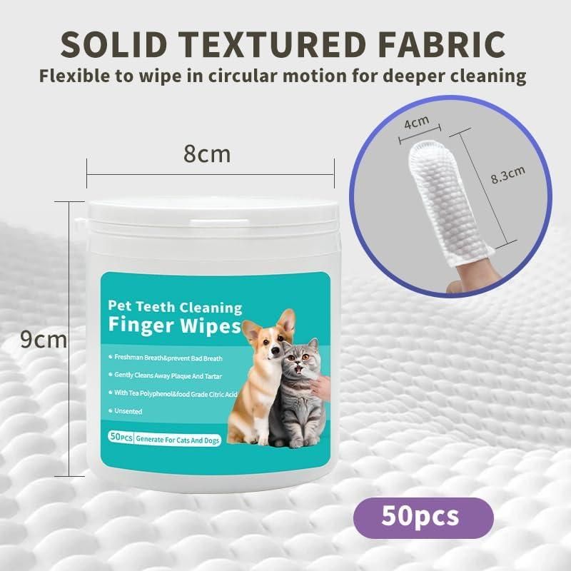 Dental Finger Wipes For Pets - MEUTWO