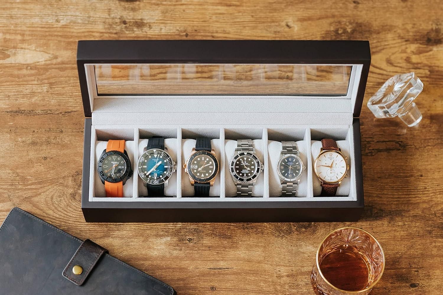 Wood Watch Box Organizer - MEUTWO